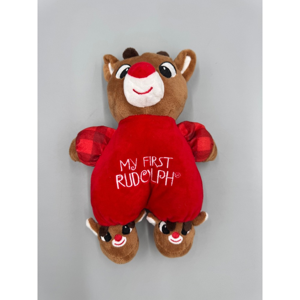 My First Rudolph the Red-Nosed Reindeer Plush Christmas Stuffed Animal 9" No Tag